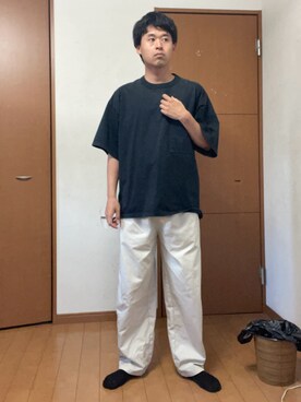「abcd（ナシ）のアイテム」を使った、巽勇人さん（メンズ・174cm）の春コーディネート