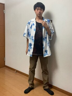 「ADRER（アドラー）のアイテム」を使った、巽勇人さん（骨格ナチュラル・メンズ・174cm）の春コーディネート