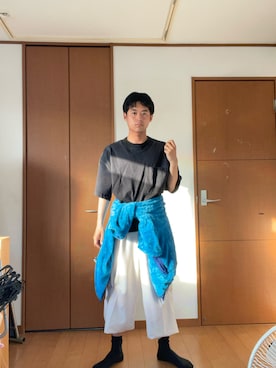 巽勇人さんの（GU | ジーユー）を使ったコーディネート