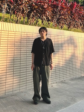 「アイテム（スラックス）」を使った、maxwell05さん（メンズ・170cm・20代）の夏コーディネート