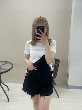 「韓国コーデ」｜「アイテム（オールインワン・サロペット）」を使った、runaさん（レディース・155cm）の夏コーディネート