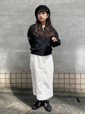 「OVERRIDE（オーバーライド）のアイテム（ハンチング/ベレー帽）」を使った、かすみんさん（レディース・150cm）の秋コーディネート