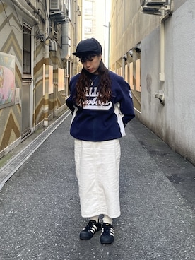 「耳付き帽子」｜かすみんさん（レディース・150cm）の秋コーディネート