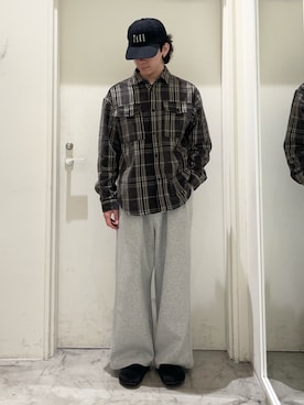 「アイテム（キャップ）」を使った、しおんさん（メンズ・170cm）の秋コーディネート