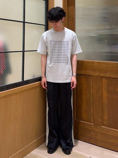 【UNISEX】【全12色展開】メッセージプリント半袖Tee