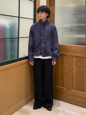 「アイテム（ナイロンジャケット）」を使った、しおんさん（メンズ・170cm）の秋コーディネート