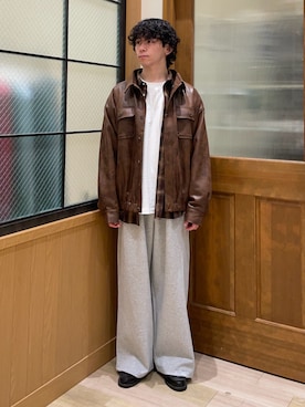 「CIAOPANIC TYPY（チャオパニックティピー）のアイテム（ジャケット/アウター）」を使った、しおんさん（メンズ・170cm）の秋コーディネート