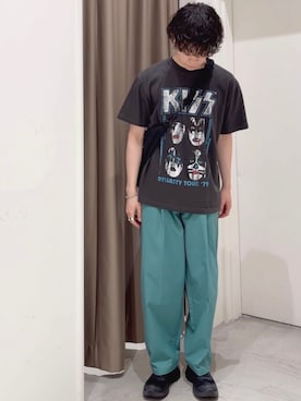「CIAOPANIC TYPY（チャオパニックティピー）のアイテム（アクセサリー）」を使った、しおんさん（メンズ・169cm）の夏コーディネート
