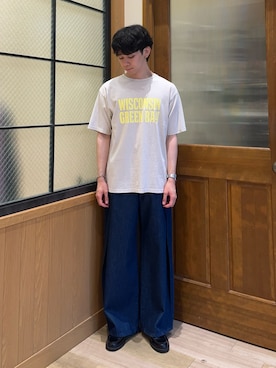 「CIAOPANIC TYPY（チャオパニックティピー）のアイテム（パンツ）」を使った、しおんさん（メンズ・170cm）の夏コーディネート