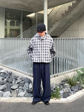 「CIAOPANIC TYPY（チャオパニックティピー）のアイテム（ブルゾン）」を使った、しおんさん（メンズ・170cm）の秋コーディネート