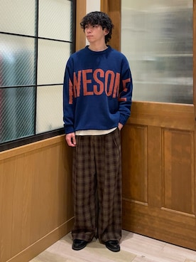 しおんさん（メンズ・170cm）の秋コーディネート