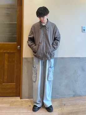 「アイテム（ブルゾン）」を使った、しおんさん（メンズ・169cm）の春コーディネート