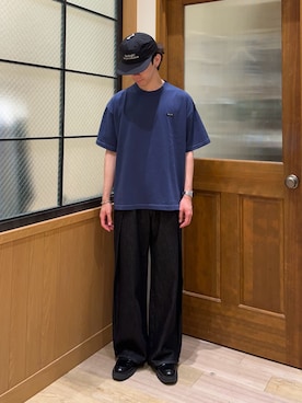 「CIAOPANIC TYPY（チャオパニックティピー）のアイテム（帽子）」を使った、しおんさん（メンズ・170cm）の春コーディネート