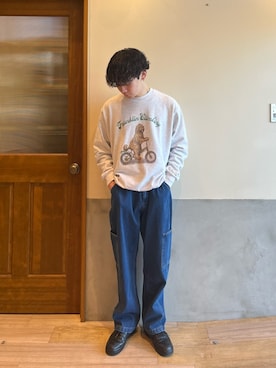 しおんさん（メンズ・170cm）の春コーディネート