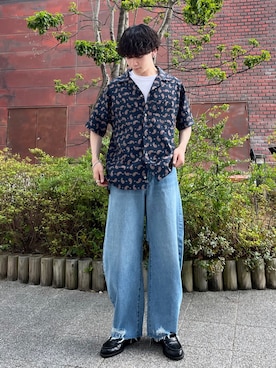 「CIAOPANIC TYPY（チャオパニックティピー）のアイテム（アクセサリー）」を使った、しおんさん（メンズ・169cm）の夏コーディネート