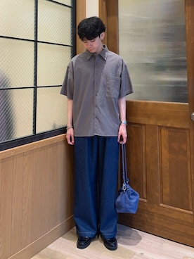 「CIAOPANIC TYPY（チャオパニックティピー）のアイテム（パンツ）」を使った、しおんさん（メンズ・170cm）の夏コーディネート