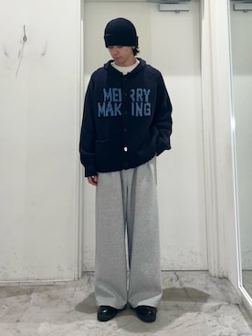 「アイテム（カーディガン/ボレロ）」を使った、しおんさん（メンズ・170cm）の秋コーディネート