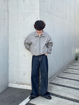「CIAOPANIC TYPY（チャオパニックティピー）のアイテム（ブルゾン）」を使った、しおんさん（メンズ・170cm）の春コーディネート