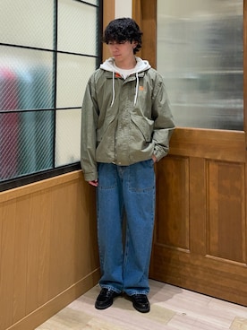「アイテム（ナイロンジャケット）」を使った、しおんさん（メンズ・170cm）の秋コーディネート