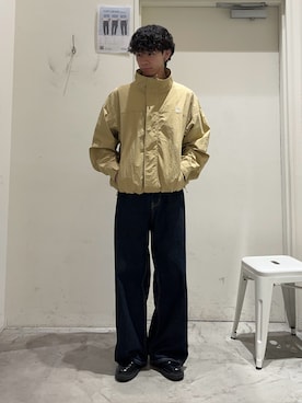 「アイテム（ナイロンジャケット）」を使った、しおんさん（メンズ・170cm）の夏コーディネート