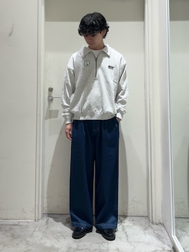 「CIAOPANIC TYPY（チャオパニックティピー）の【ユニセックス】汗染み防止抗菌防臭　半袖TEE（Tシャツ/カットソー）」を使った、しおんさん（メンズ・170cm）の秋コーディネート
