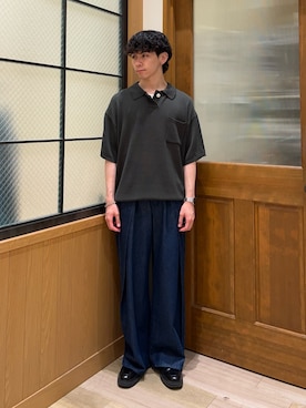 「アイテム（ポロシャツ）」を使った、しおんさん（メンズ・170cm）の夏コーディネート