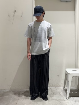 「ストライプパンツ」｜しおんさん（メンズ・170cm）の秋コーディネート
