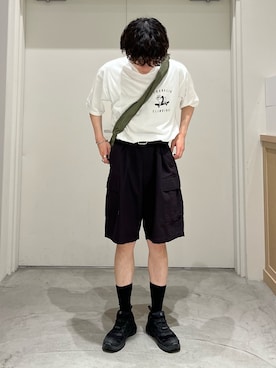 「CIAOPANIC TYPY（チャオパニックティピー）のアイテム（アクセサリー）」を使った、しおんさん（メンズ・169cm）の夏コーディネート