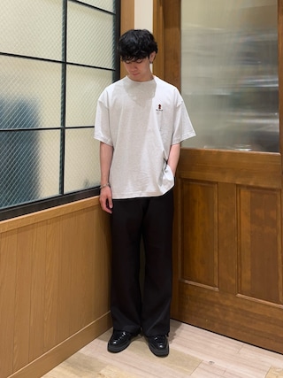 「CIAOPANIC TYPY（チャオパニックティピー）の【DOGS】ユニセックスアニマル刺繍ロゴ半袖TEE（Tシャツ/カットソー）」を使った、しおんさん（メンズ・170cm）の夏コーディネート