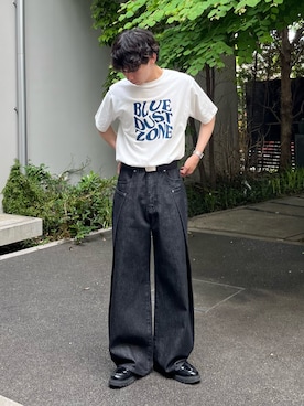 「アイテム（ベルト）」を使った、しおんさん（メンズ・170cm）の夏コーディネート