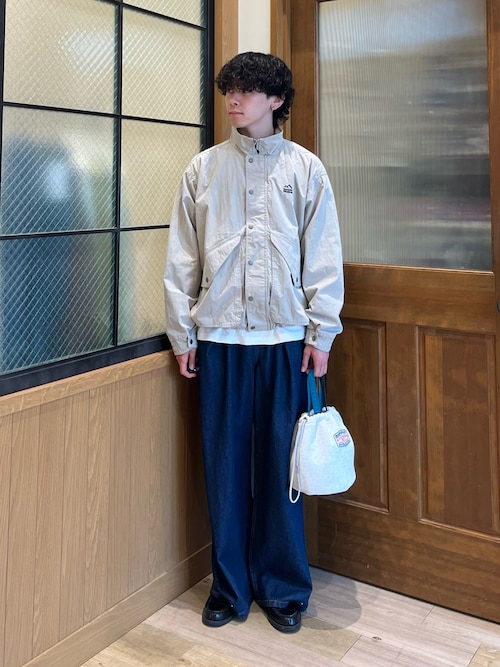 NICO様 デニムリメイクバッグ 巾着トート トレーナー オーバーオール