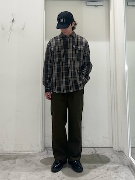 「アイテム（帽子）」を使った、しおんさん（メンズ・170cm）の冬コーディネート