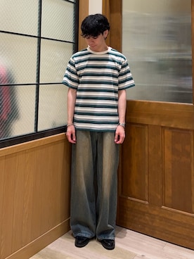 「アイテム（トップス）」を使った、しおんさん（メンズ・170cm）の夏コーディネート