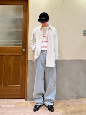 「WILD THINGS（ワイルドシングス）のアイテム（帽子）」を使った、しおんさん（メンズ・170cm）の春コーディネート