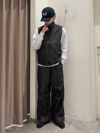 「Franklin Climbing（フランクリンクライミング）の【Franklin Climbing】ユニセックス/アルパインユーティリティベスト（ベスト）」を使った、しおんさん（メンズ・170cm）の春コーディネート