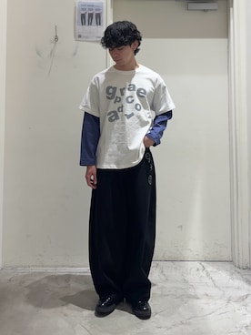 「アイテム（チノパンツ）」を使った、しおんさん（メンズ・170cm）の秋コーディネート