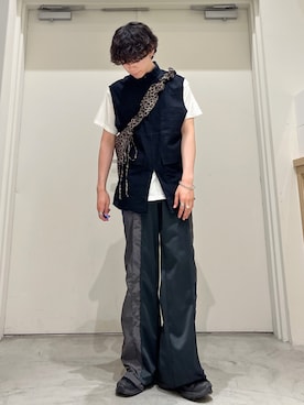 「CIAOPANIC TYPY（チャオパニックティピー）のアイテム（アクセサリー）」を使った、しおんさん（メンズ・169cm）の夏コーディネート