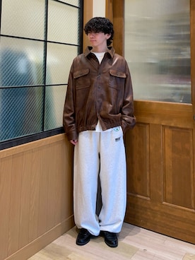 「アイテム（ブルゾン）」を使った、しおんさん（メンズ・170cm）の秋コーディネート