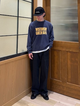 「ワイドパンツ」｜しおんさん（メンズ・170cm）の秋コーディネート