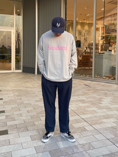 【WEB限定】【ユニセックス】SEADAMロゴプリントビッグシルエットロンTee