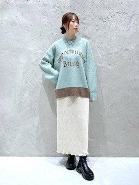「アイテム（アクセサリー）」を使った、lfyuikoさん（レディース・167cm・30代）の秋コーディネート