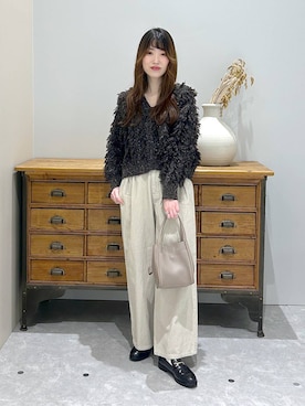 「アイテム（ローファー）」を使った、lfyuikoさん（レディース・167cm・30代）の秋コーディネート