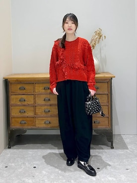 「アイテム（ポロシャツ）」を使った、lfyuikoさん（レディース・167cm）の秋コーディネート