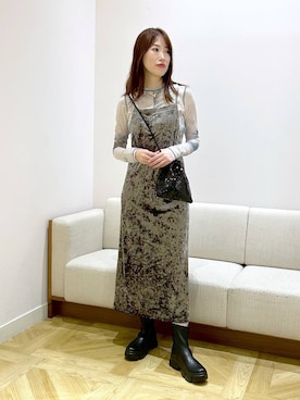 「アイテム（ワンピース/ドレス）」を使った、lfyuikoさん（レディース・167cm・30代）の秋コーディネート