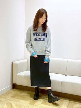 「LOWRYS FARM（ローリーズファーム）のチェーンネックレス　976398（ネックレス）」を使った、lfyuikoさん（レディース・167cm）の秋コーディネート