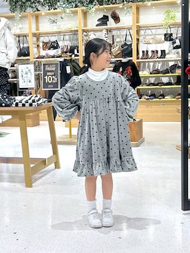 「アイテム（ワンピース）」を使った、lfyuikoさん（キッズ・130cm）の冬コーディネート