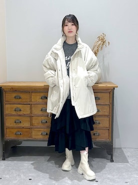 「LOWRYS FARM（ローリーズファーム）のアイテム（ブーツ）」を使った、lfyuikoさん（レディース・167cm）の秋コーディネート