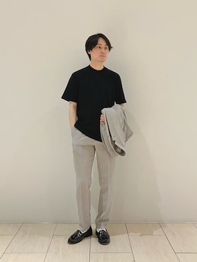 「アイテム（セットアップ）」を使った、Hiroki.yさん（メンズ・164cm）の春コーディネート