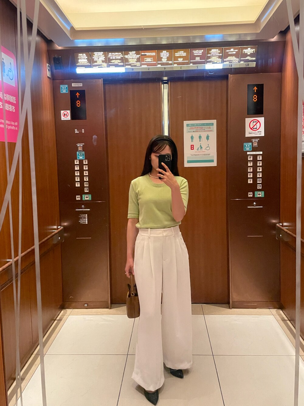 「laubeblancのアイテム（ニット/セーター、その他）」を使った、lillys_outfittersさん（骨格ウェーブ・レディース・151cm）の夏コーディネートの1枚目の写真