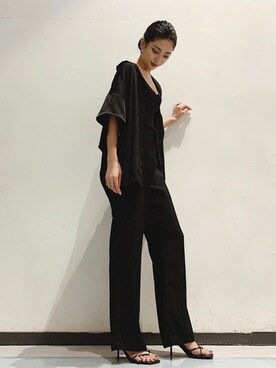 「オーバーサイズ」｜「アイテム（アンサンブル）」を使った、YUURIさん（レディース・160cm）の夏コーディネート